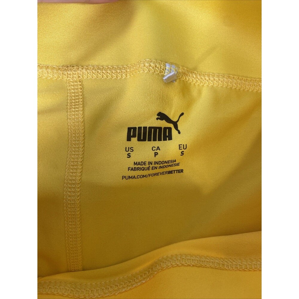 Puma Power Shape Skort Women's Small Tie Dye Yellow Sport Tennis Golf Pickleball - Picture 2 of 9